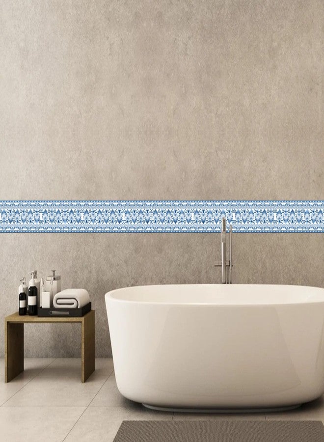 DREAM DECORATION Wall Border Sticker self Adhesive Wall Tile Sticker for Bedroom, Living Room, Ktichen (6x50 in) [Pack_of_6 ] Design - 10 - Image 3